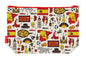 Spain toiletry bag featuring Spanish flag design by Selina-Jayne Designs