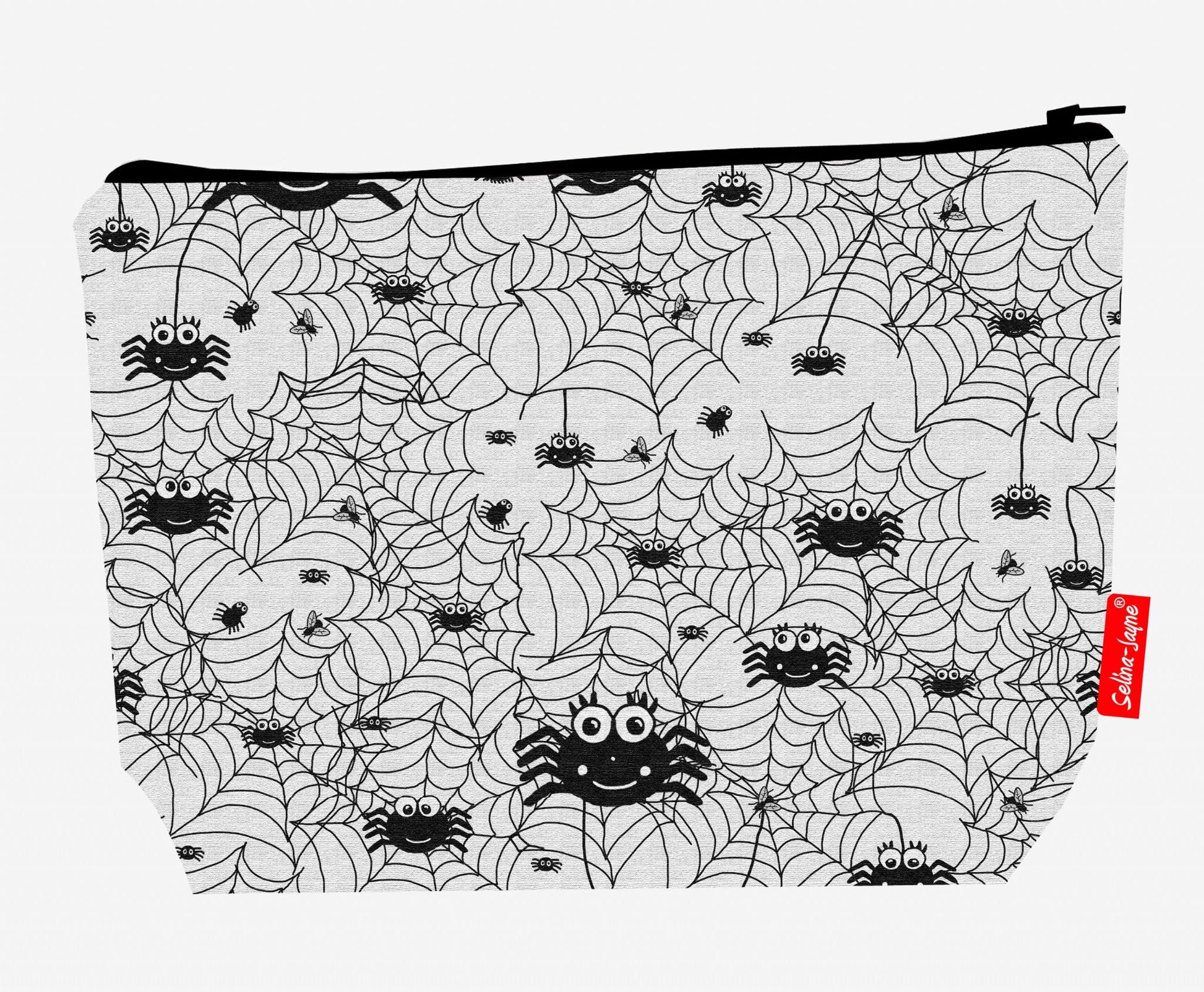 Premium 29cm spider wash bag with washable lining and durable polyester construction