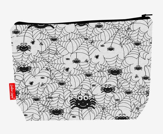 Spiders toiletry bag featuring captivating arachnid design with vibrant HD print by Selina-Jayne Designs