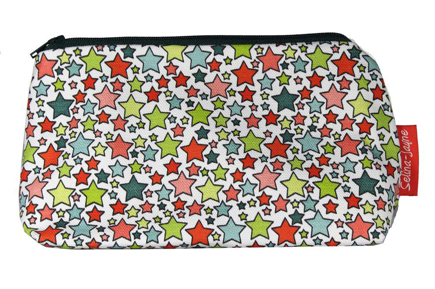 Stars cosmetic bag by Selina-Jayne featuring celestial night sky design with vibrant HD print on premium polyester fabric