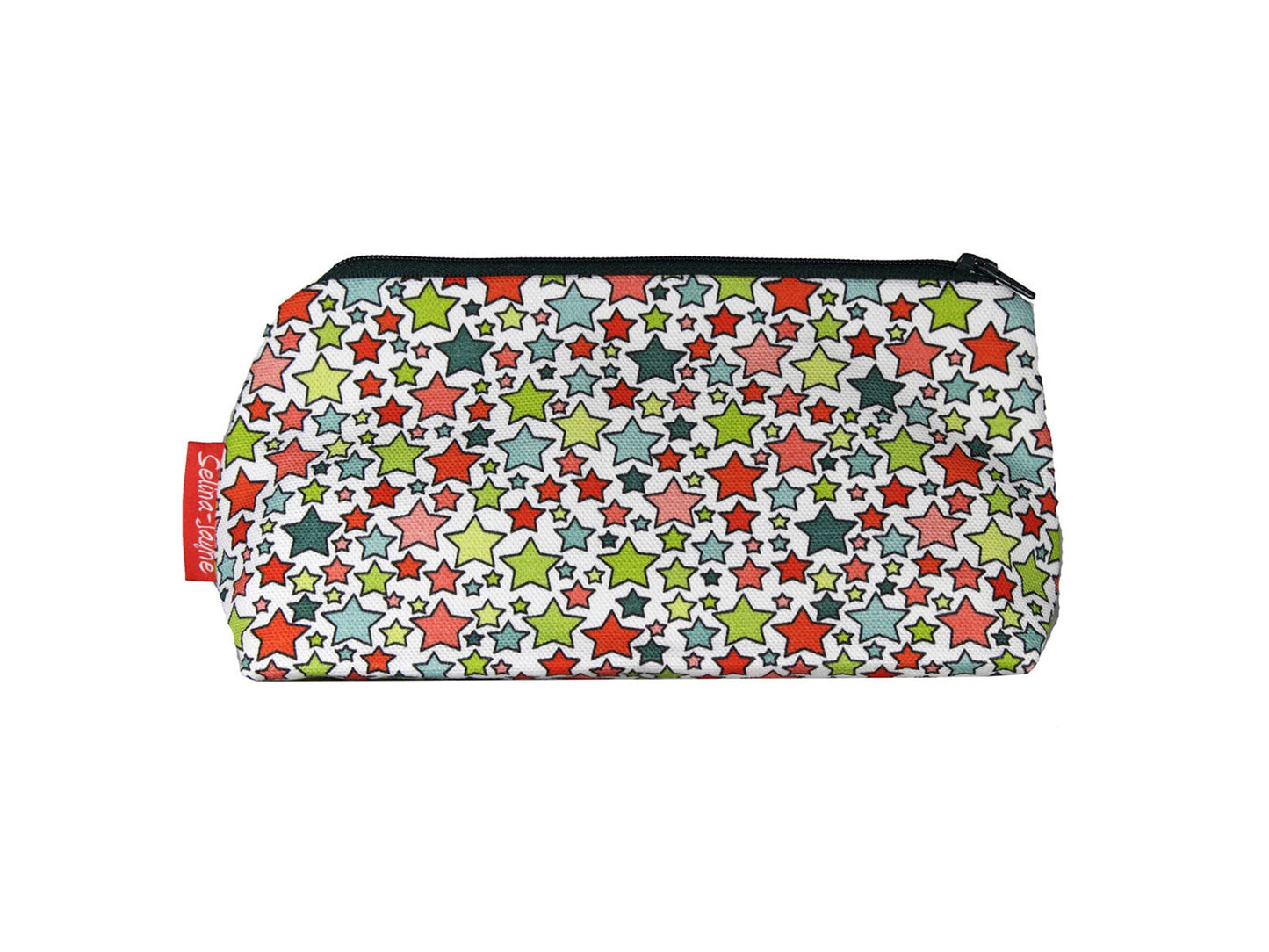 Stars cosmetic bag by Selina-Jayne featuring celestial night sky design with vibrant HD print on premium polyester fabric