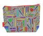 Stationery toiletry bag featuring creative office supplies design with vibrant HD print by Selina-Jayne Designs