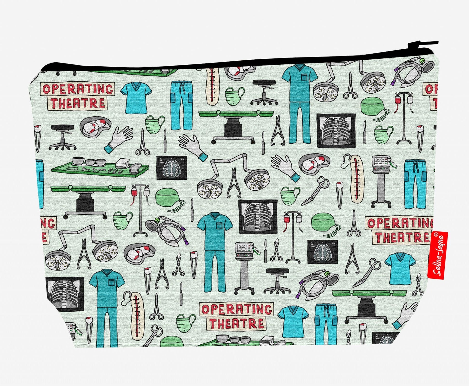 Premium 29cm surgeon wash bag with washable lining and durable polyester construction