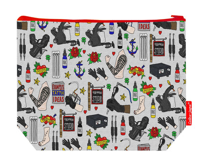 Premium 29cm tattooist wash bag with washable lining and durable polyester construction