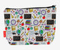 Teachers toiletry bag featuring inspiring educational design with vibrant HD print by Selina-Jayne Designs