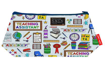 Teaching Assistant cosmetic bag by Selina-Jayne featuring TA educational design with vibrant HD print on premium polyester fabric