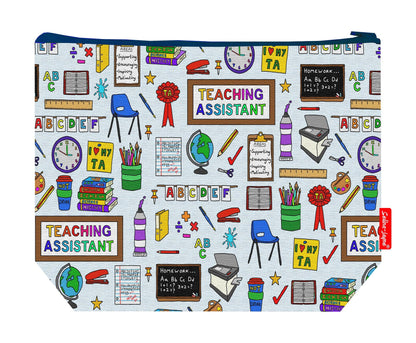 Premium 29cm teaching assistant wash bag with washable lining and durable polyester construction