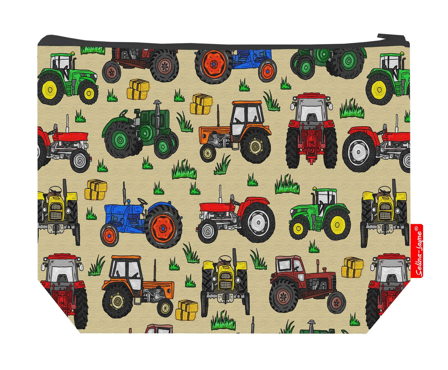 Premium farming wash bag with vibrant HD tractor design, perfect for travel and everyday use