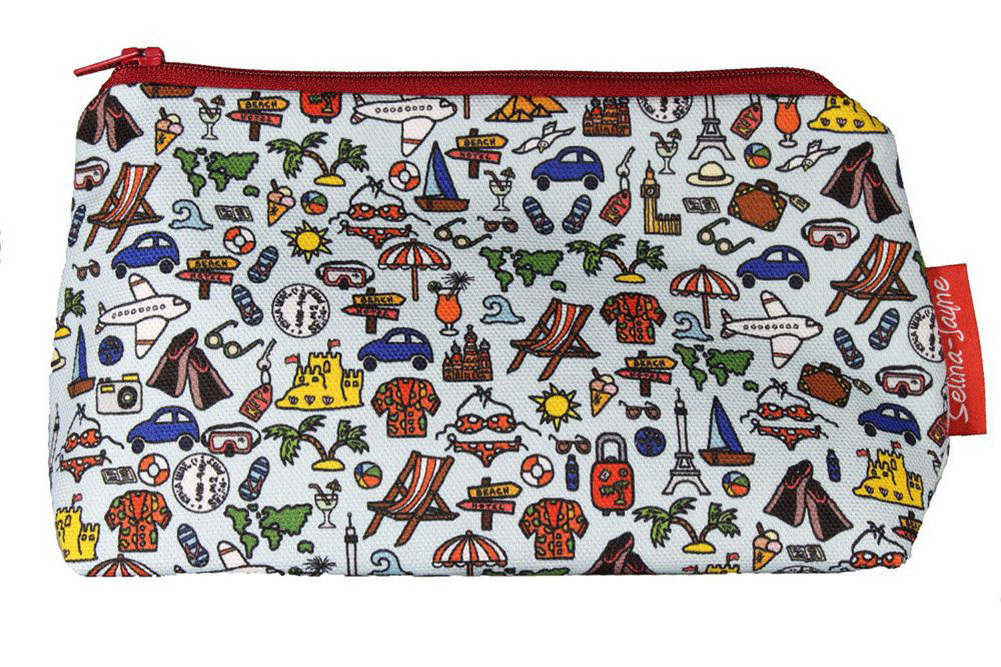 Travel cosmetic bag by Selina-Jayne featuring explorer adventure design with vibrant HD print on premium polyester fabric