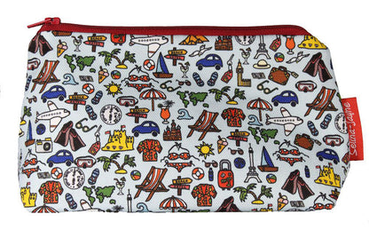 Travel cosmetic bag by Selina-Jayne featuring explorer adventure design with vibrant HD print on premium polyester fabric