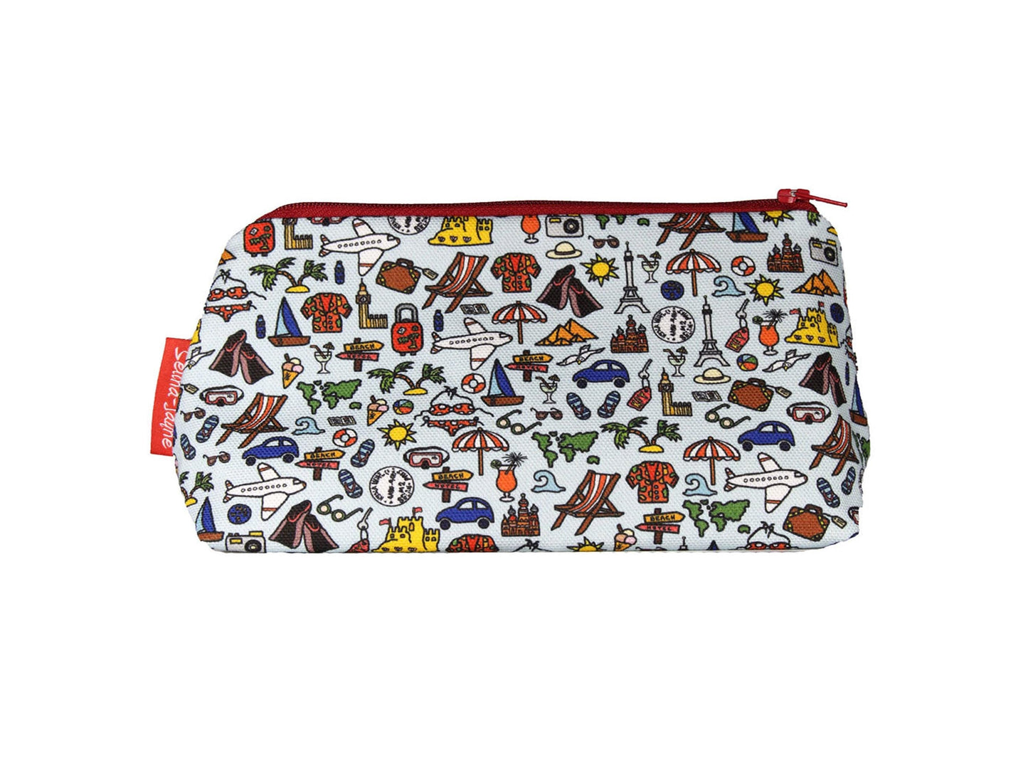 Travel cosmetic bag by Selina-Jayne featuring explorer adventure design with vibrant HD print on premium polyester fabric