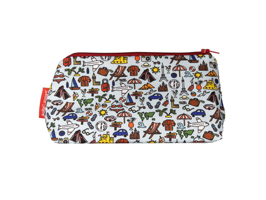 Travel cosmetic bag by Selina-Jayne featuring explorer adventure design with vibrant HD print on premium polyester fabric