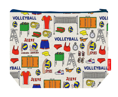 Premium volleyball player wash bag with vibrant HD sports design, perfect for training and tournament travel