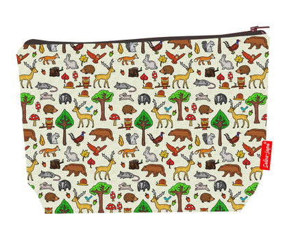 Woodland Animals Toiletry Bag | Premium Nature Lover Wash Bag by Selina-Jayne