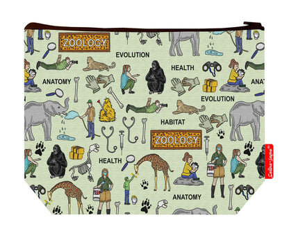 Premium wildlife professional wash bag with vibrant HD zoology design, perfect for travel and everyday use