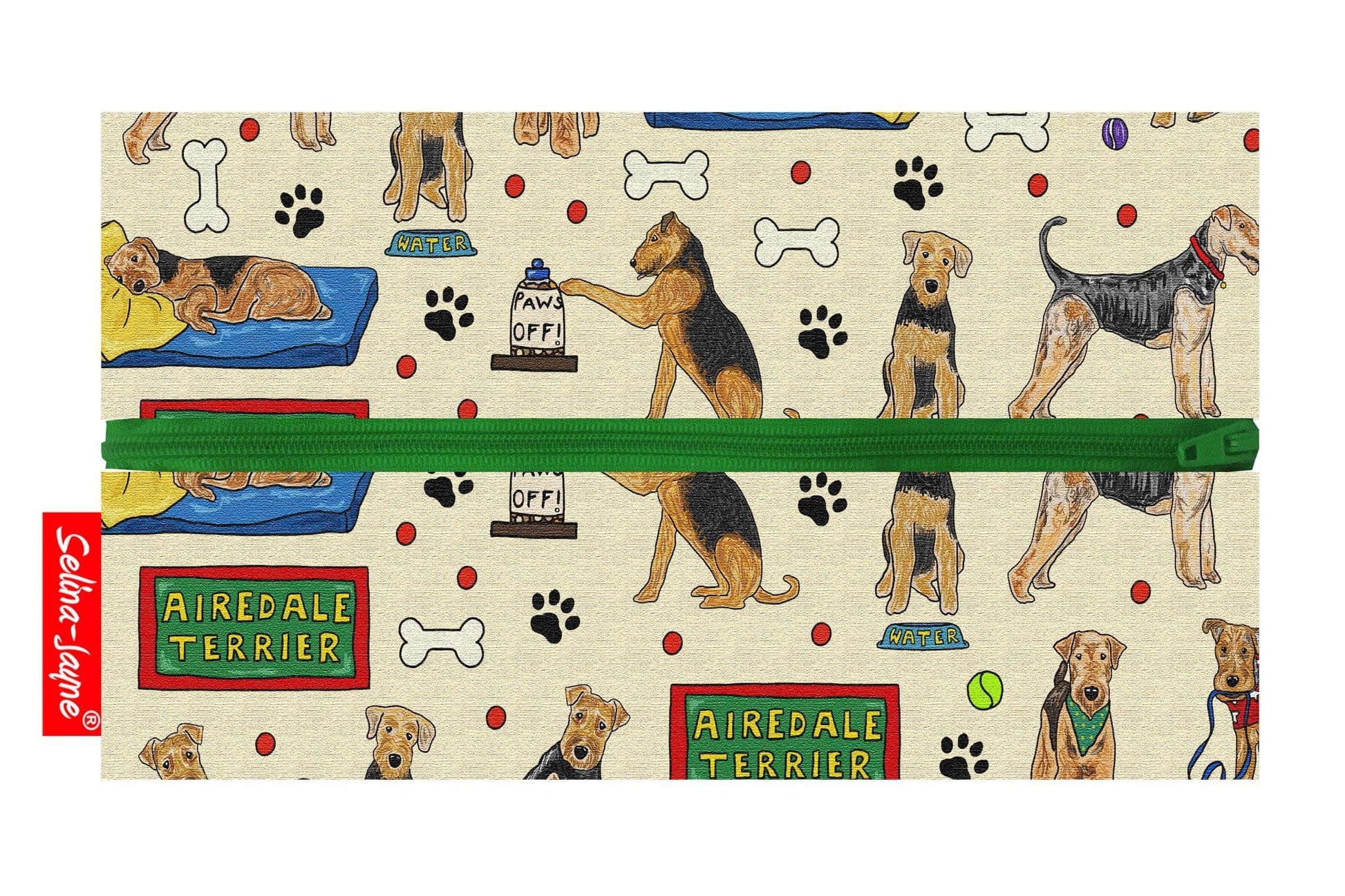 Airedale Terrier Dog Pencil Case by Selina-Jayne