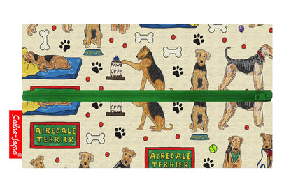 Airedale Terrier Dog Pencil Case by Selina-Jayne