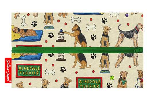 Airedale Terrier Dog Pencil Case by Selina-Jayne