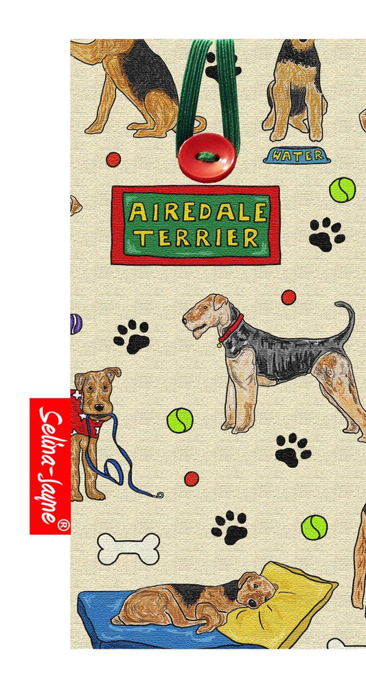 Airedale Terrier Dog Soft Glasses Case by Selina-Jayne
