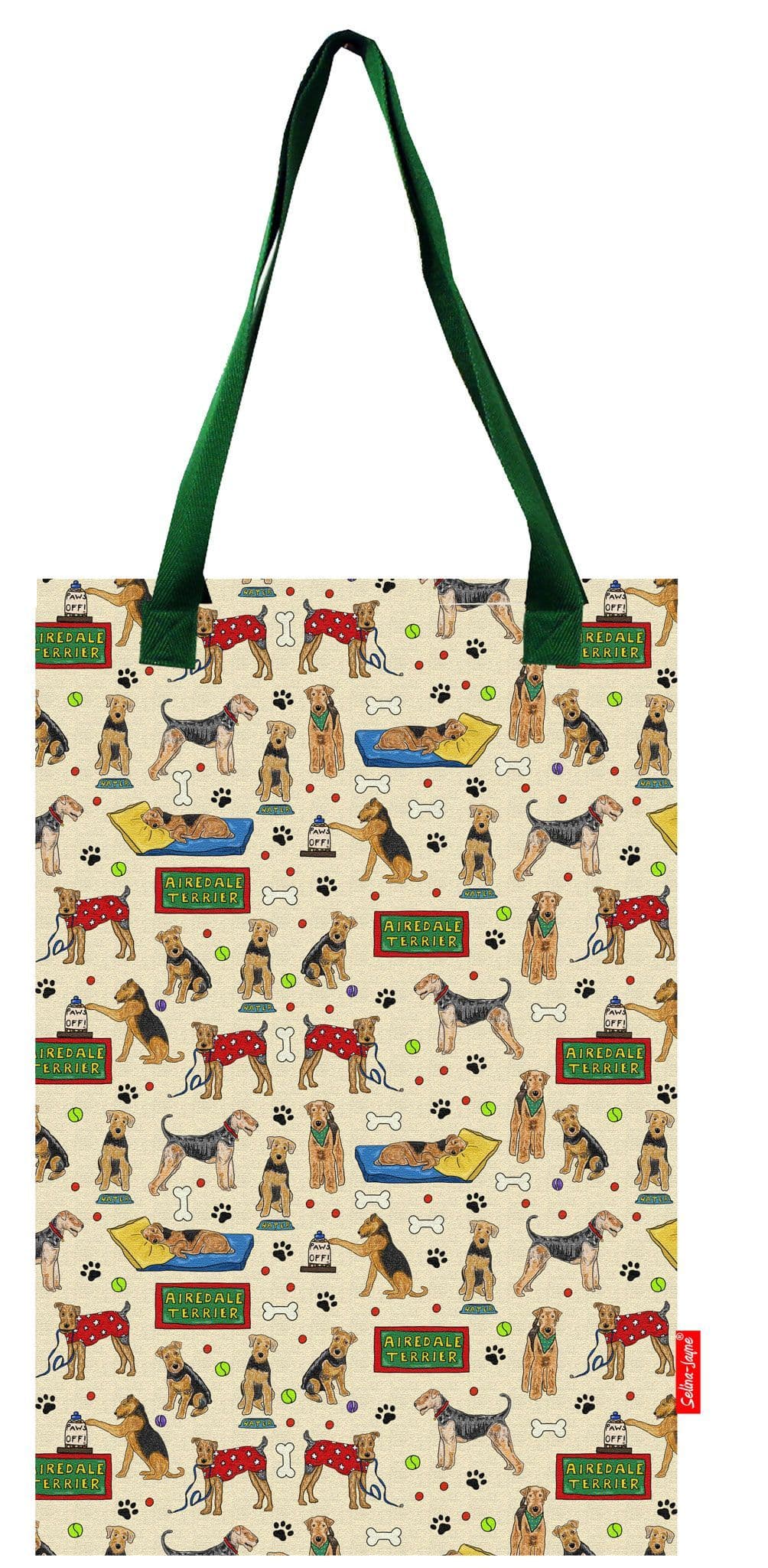 Airedale Terrier Dog Tote Bag by Selina-Jayne