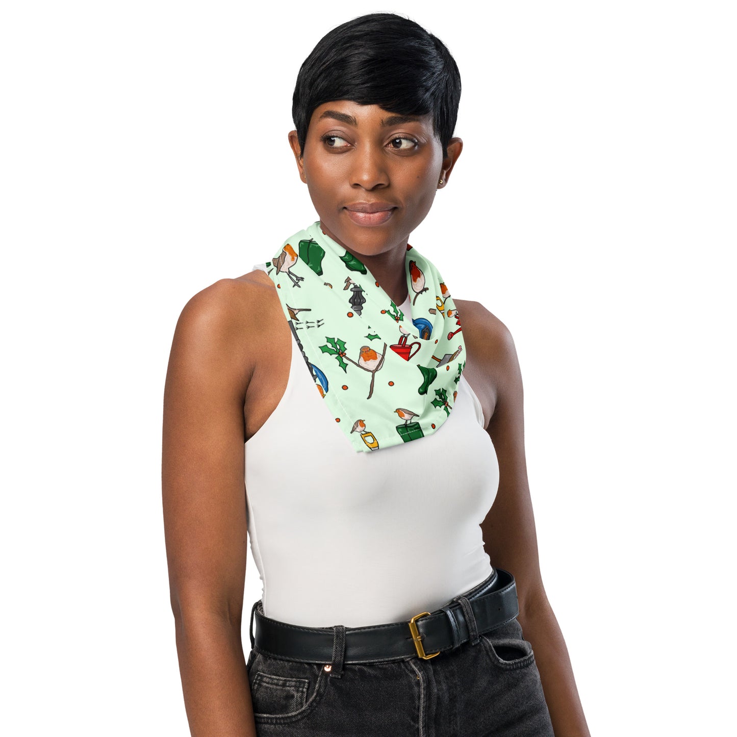Robins All-over Print Bandana by Selina-Jayne