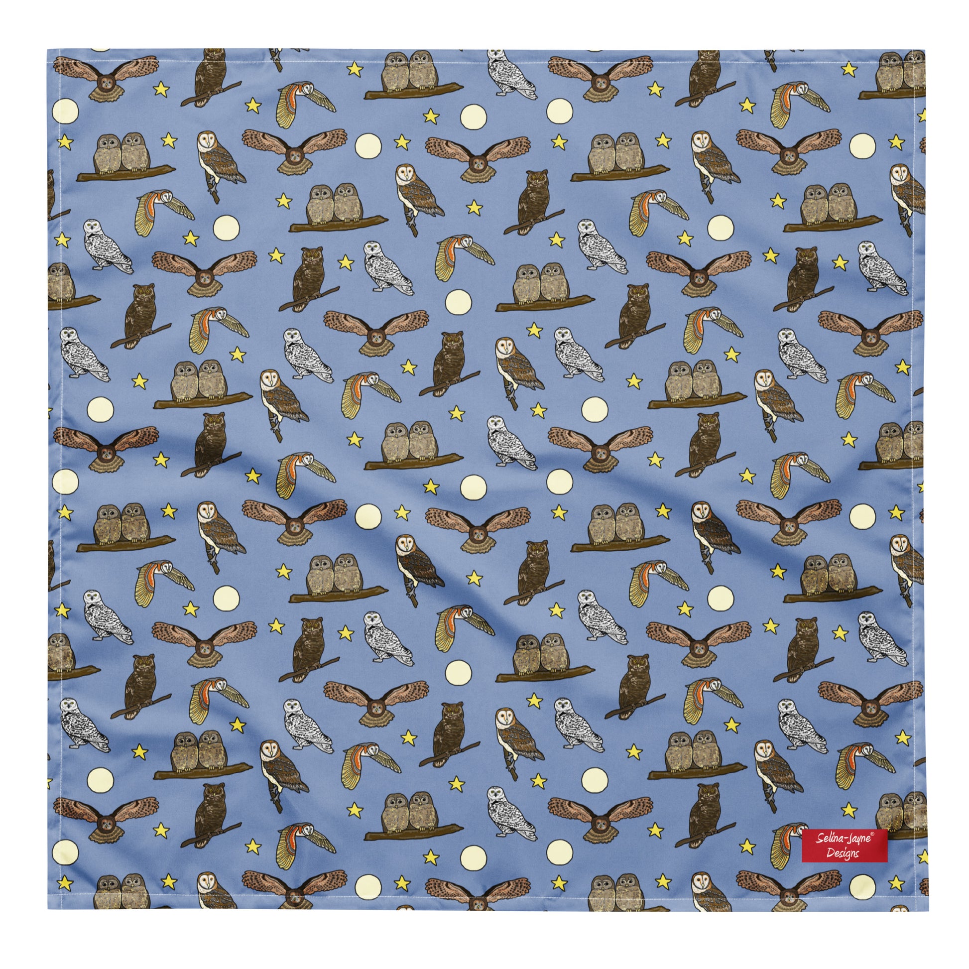 Owls All-over Print Bandana by Selina-Jayne