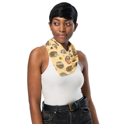 Hedgehogs All-over Print Bandana by Selina-Jayne