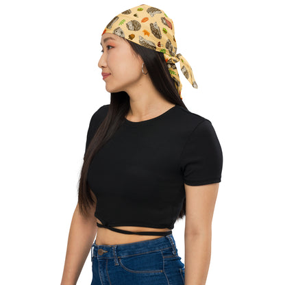 Hedgehogs All-over Print Bandana by Selina-Jayne