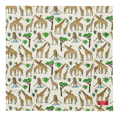 Giraffe All-over Print Bandana by Selina-Jayne