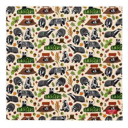 Badgers All-over Print Bandana by Selina-Jayne