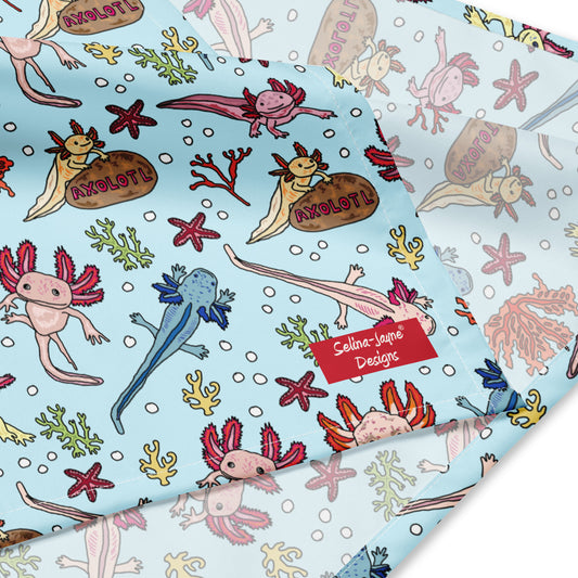 Axolotl All-over Print Bandana by Selina-Jayne