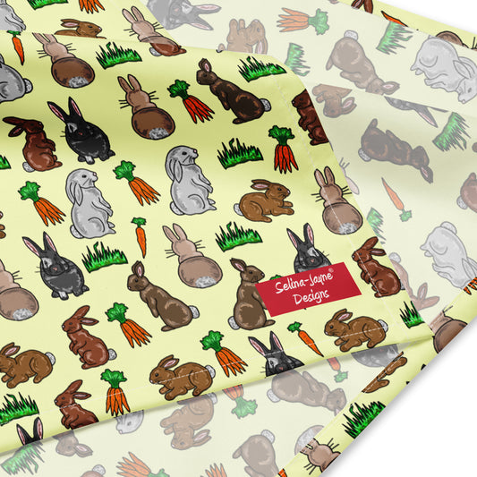 Rabbits All-over Print Bandana by Selina-Jayne