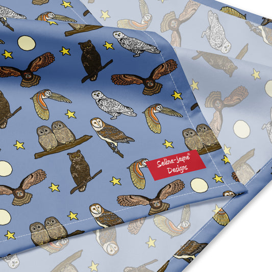 Owls All-over Print Bandana by Selina-Jayne