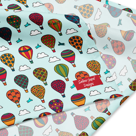 Hot Air Balloons All-over Print Bandana by Selina-Jayne