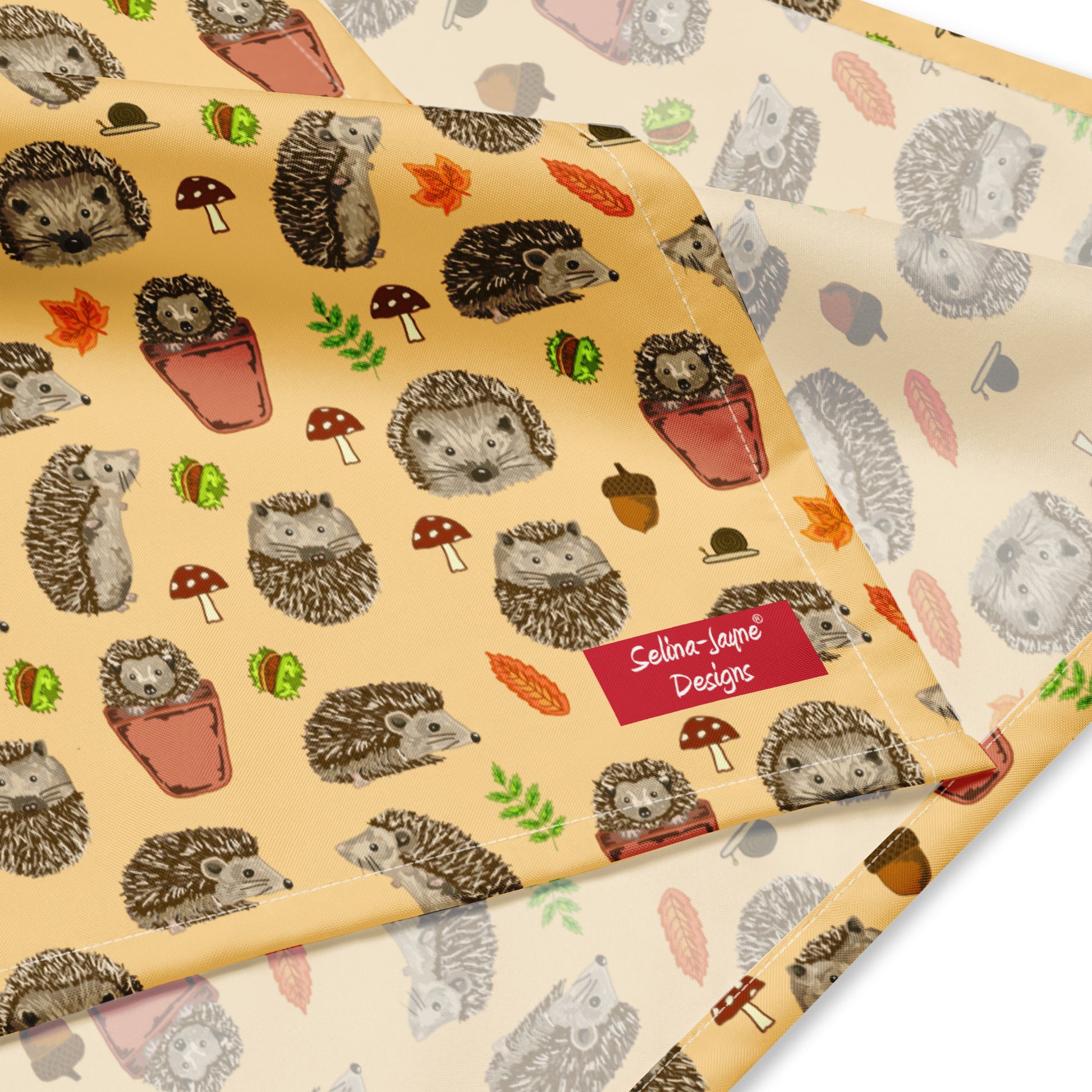 Hedgehogs All-over Print Bandana by Selina-Jayne