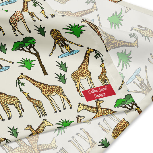 Giraffe All-over Print Bandana by Selina-Jayne