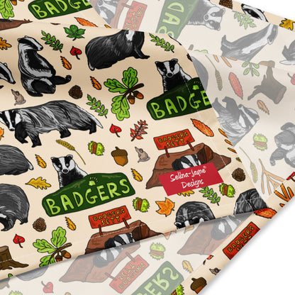 Badgers All-over Print Bandana by Selina-Jayne