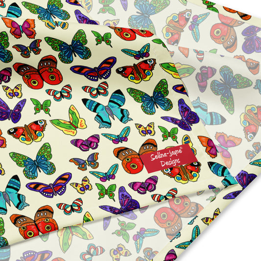 Butterfly All-over Print Bandana by Selina-Jayne