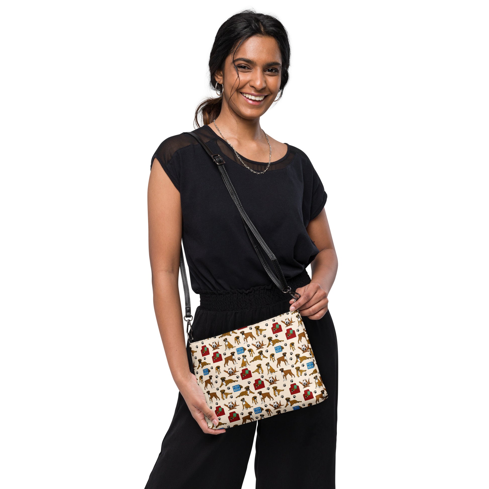 Boxer Dog Crossbody Bag by Selina-Jayne