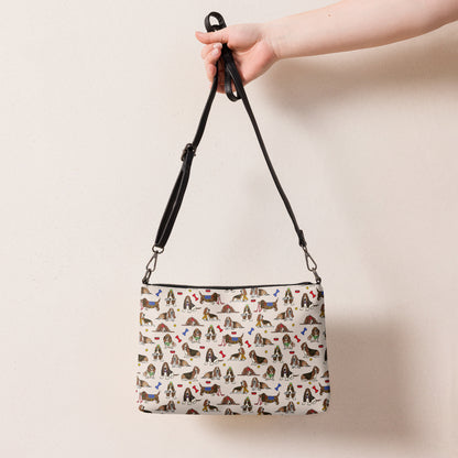 Bassett Hounds Crossbody Bag by Selina-Jayne