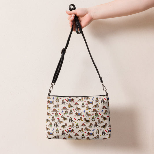Bassett Hounds Crossbody Bag by Selina-Jayne