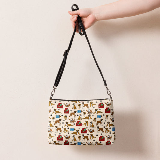 Boxer Dog Crossbody Bag by Selina-Jayne