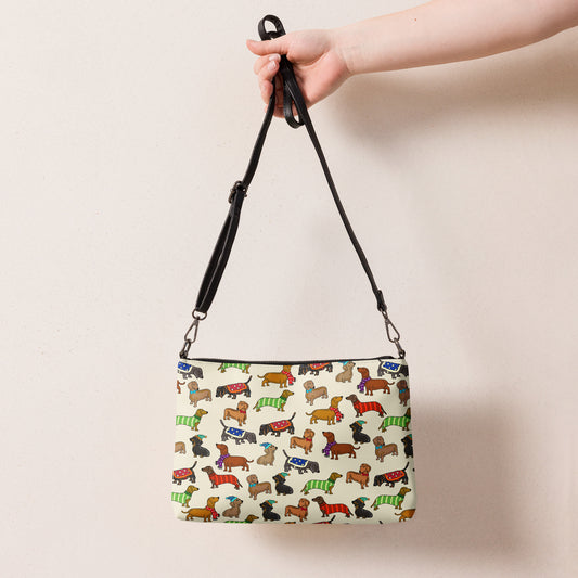 Dachshund Dogs Crossbody Bag by Selina-Jayne
