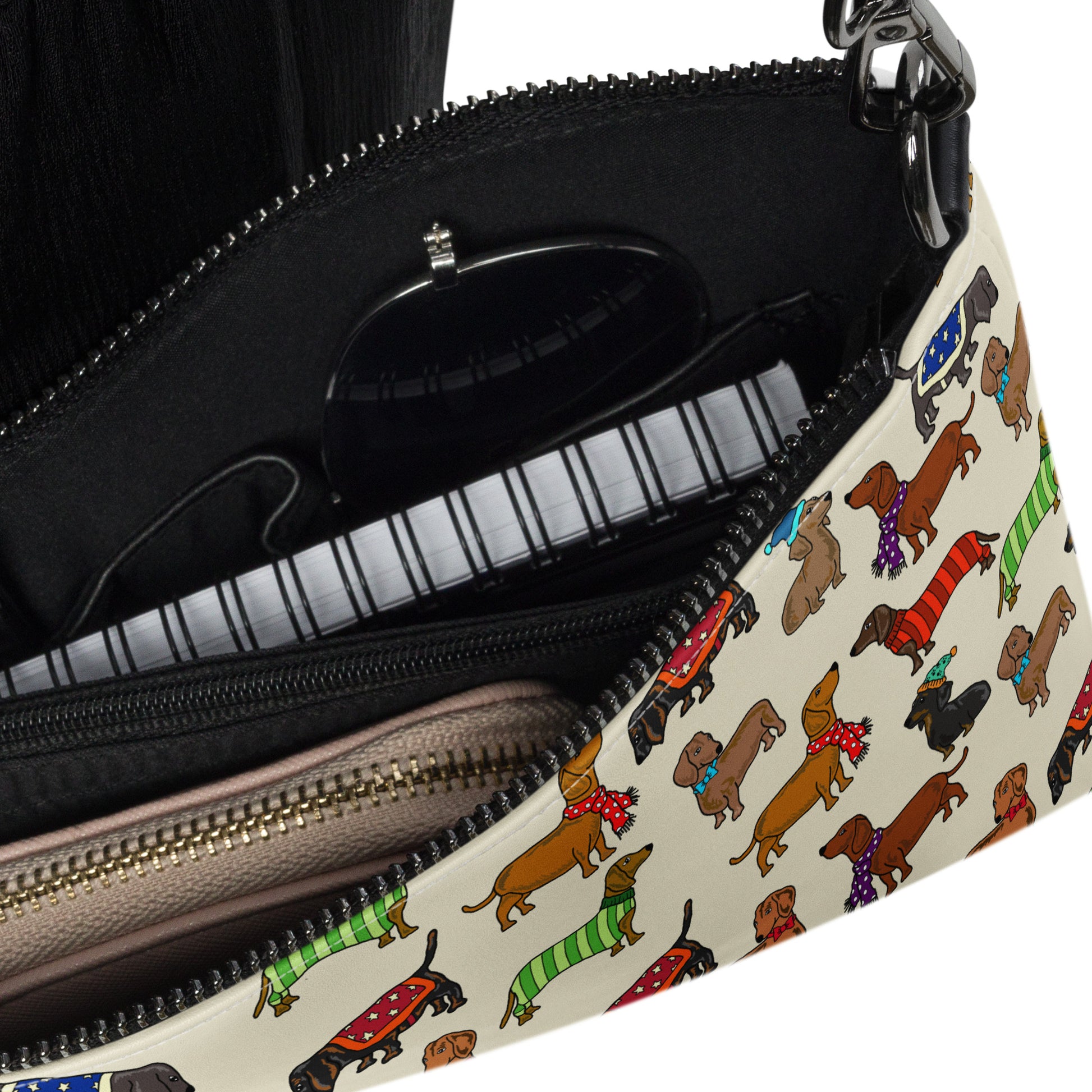 Dachshund Dogs Crossbody Bag by Selina-Jayne