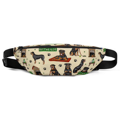 Rottweiler Dog Bum Bag by Selina-Jayne