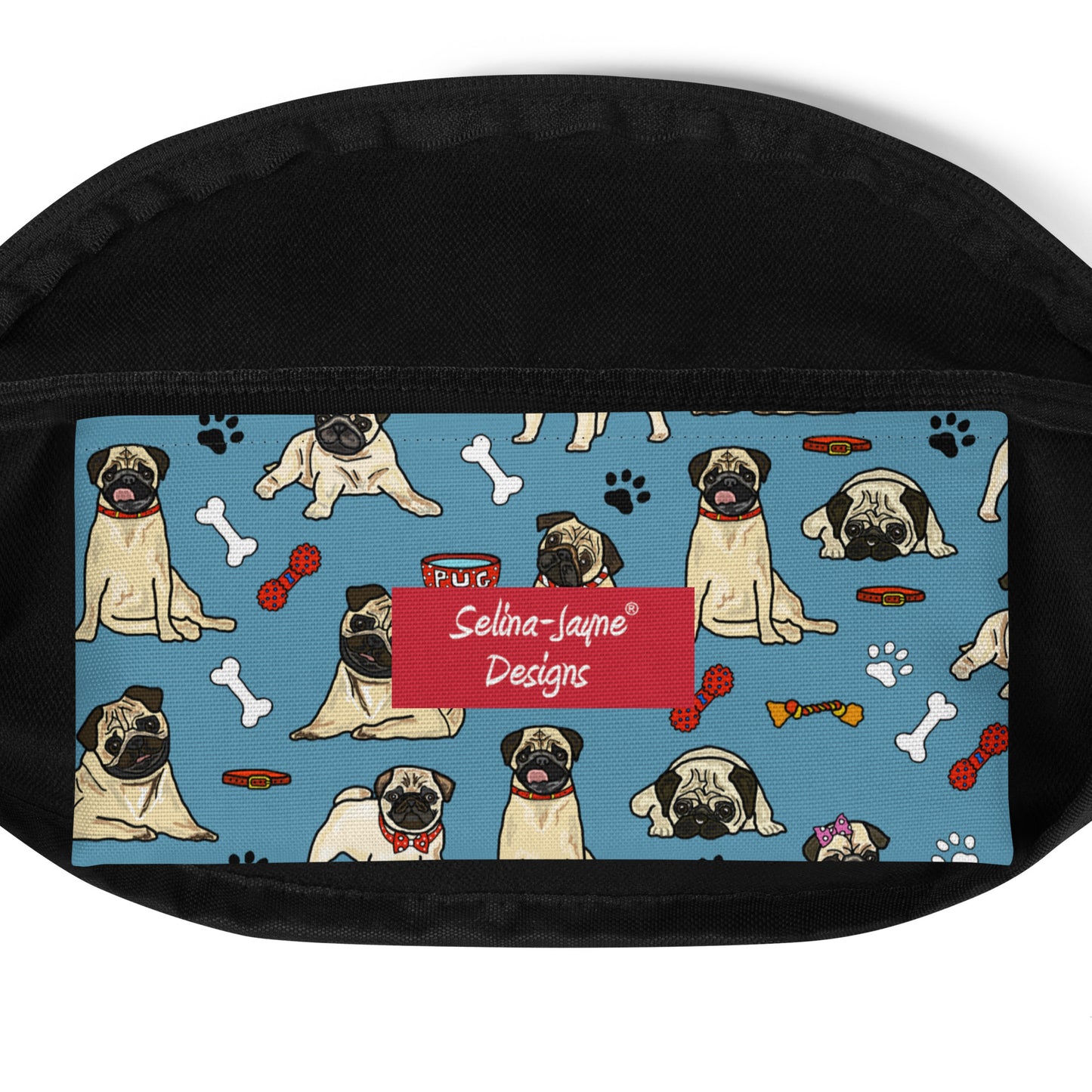 Pug Dogs Bum Bag by Selina-Jayne
