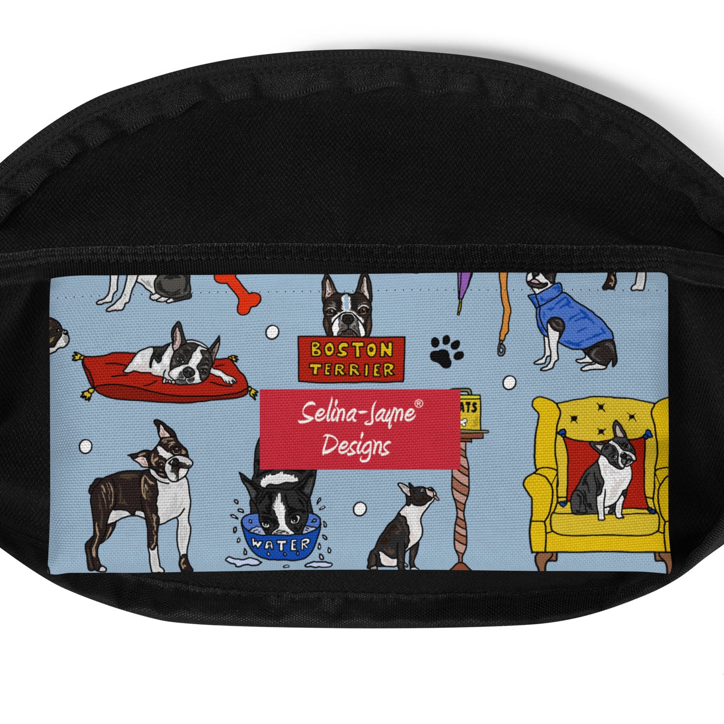 Boston Terrier Dog Bum Bag by Selina-Jayne