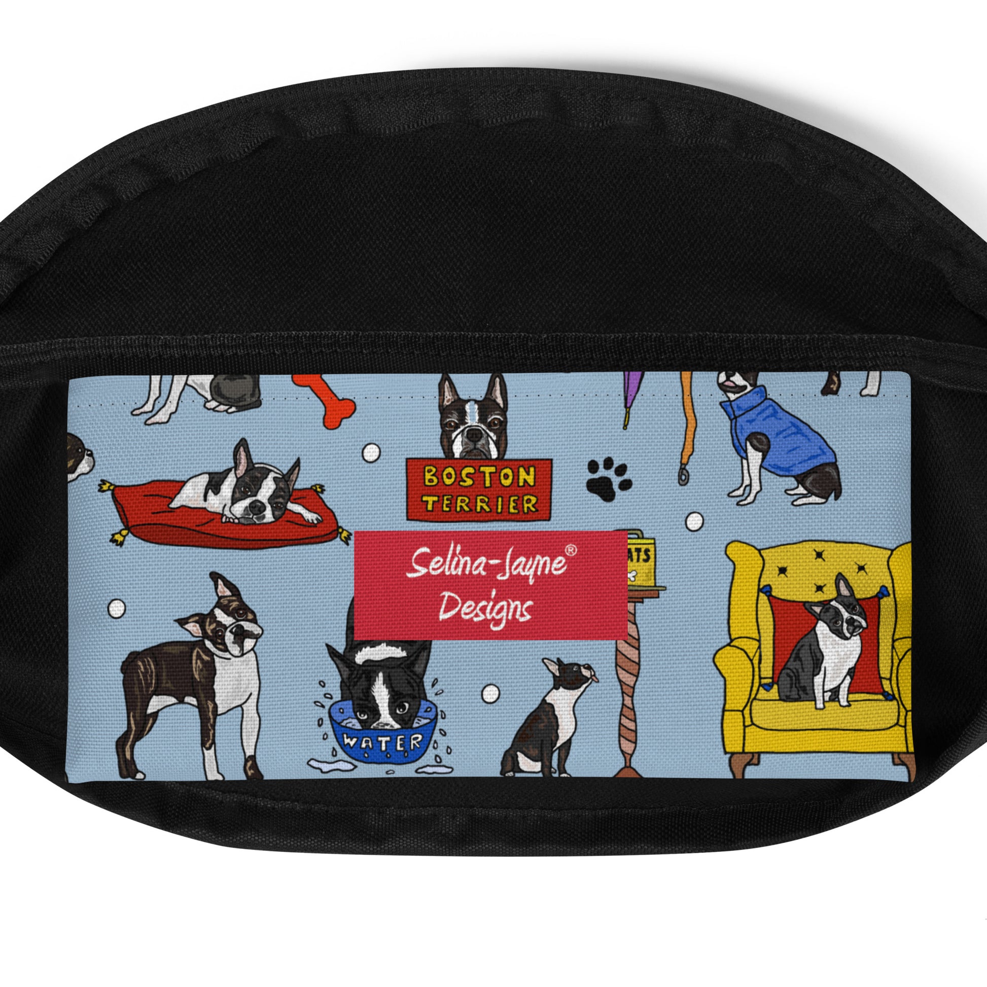 Boston Terrier Dog Bum Bag by Selina-Jayne