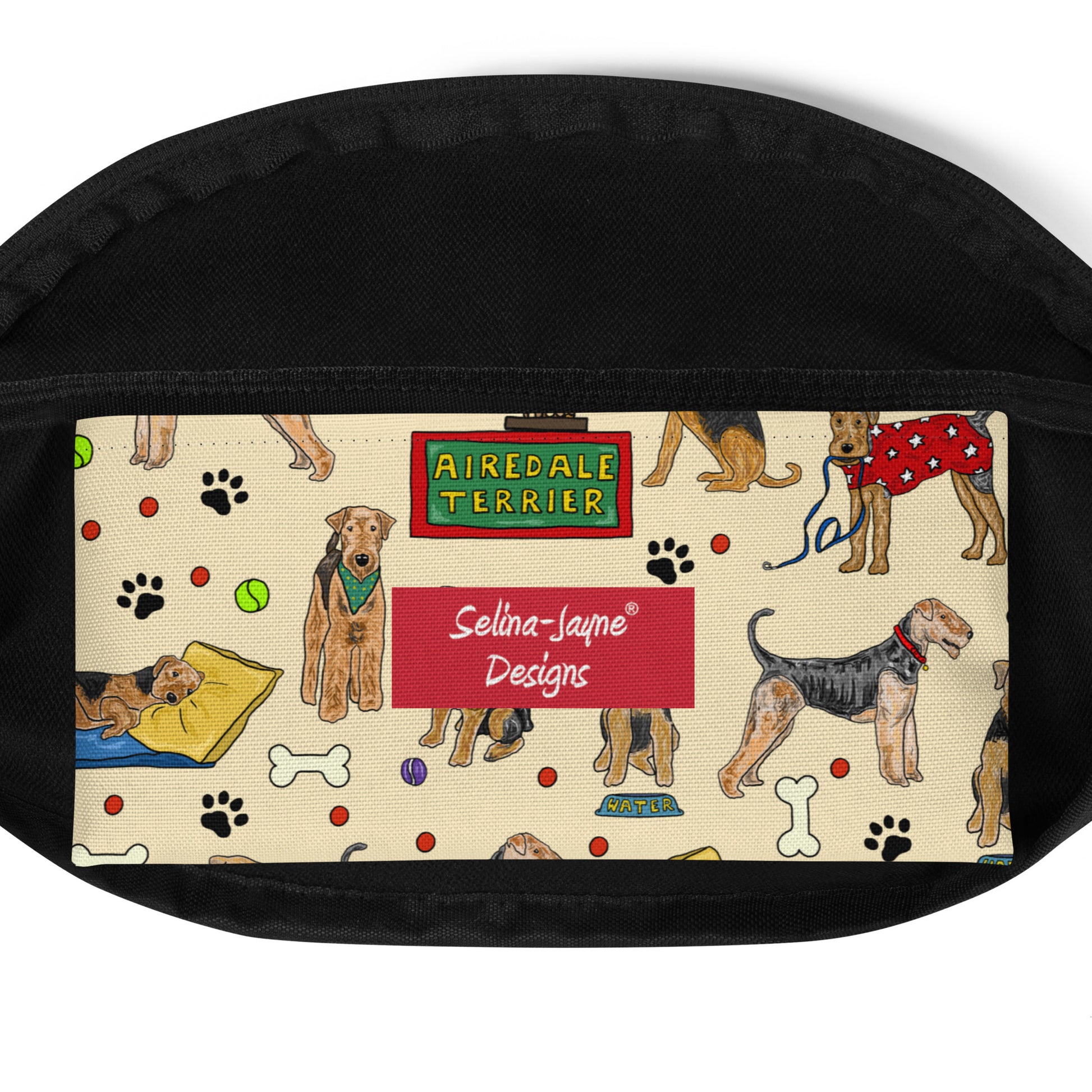 Airedale Terrier Dog Bum Bag by Selina-Jayne