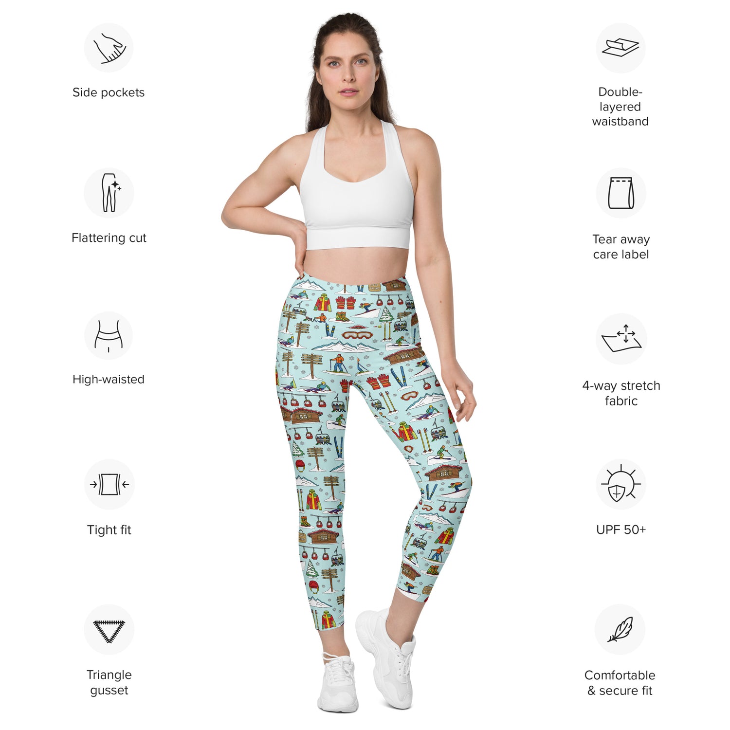Skiing Leggings with Pockets by Selina-Jayne